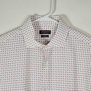 Van Heusen Mens Medium Shirt Traveler Slim Fit 4-Way Stretch 15-15.5 32/33